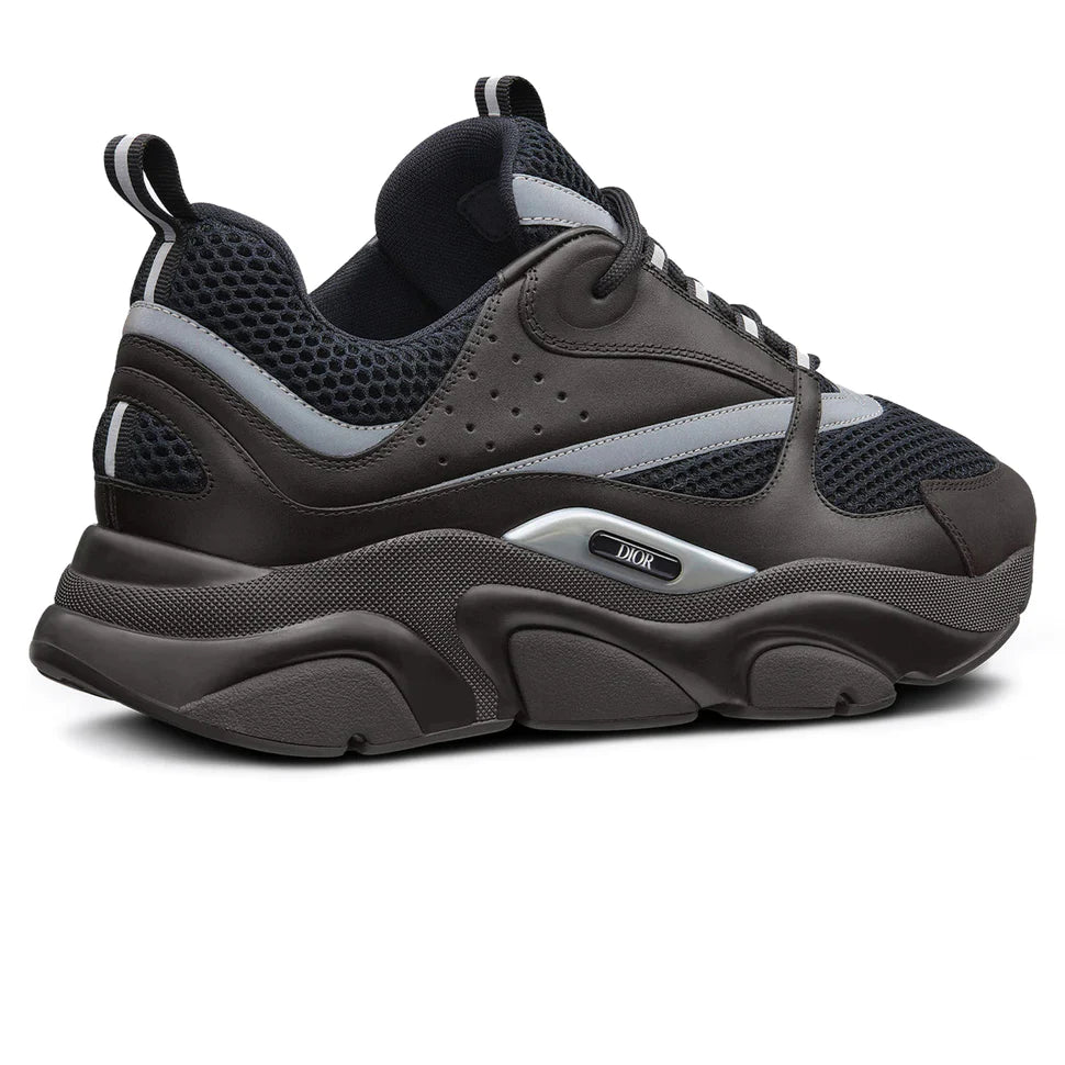 DIOR B22 BLACK CALFSKIN TRAINER