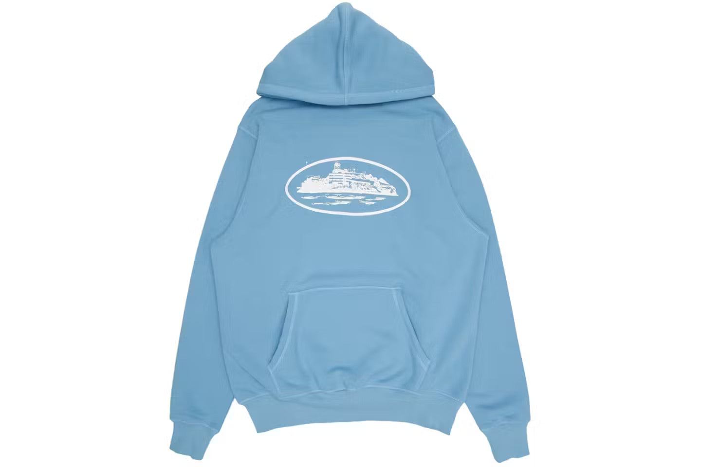 Corteiz Alcatraz Baby Blue Hoodie