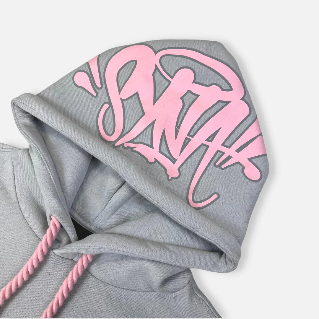 SYNAWORLD 'SYNA LOGO' TRACKSUIT - GREY / PINK