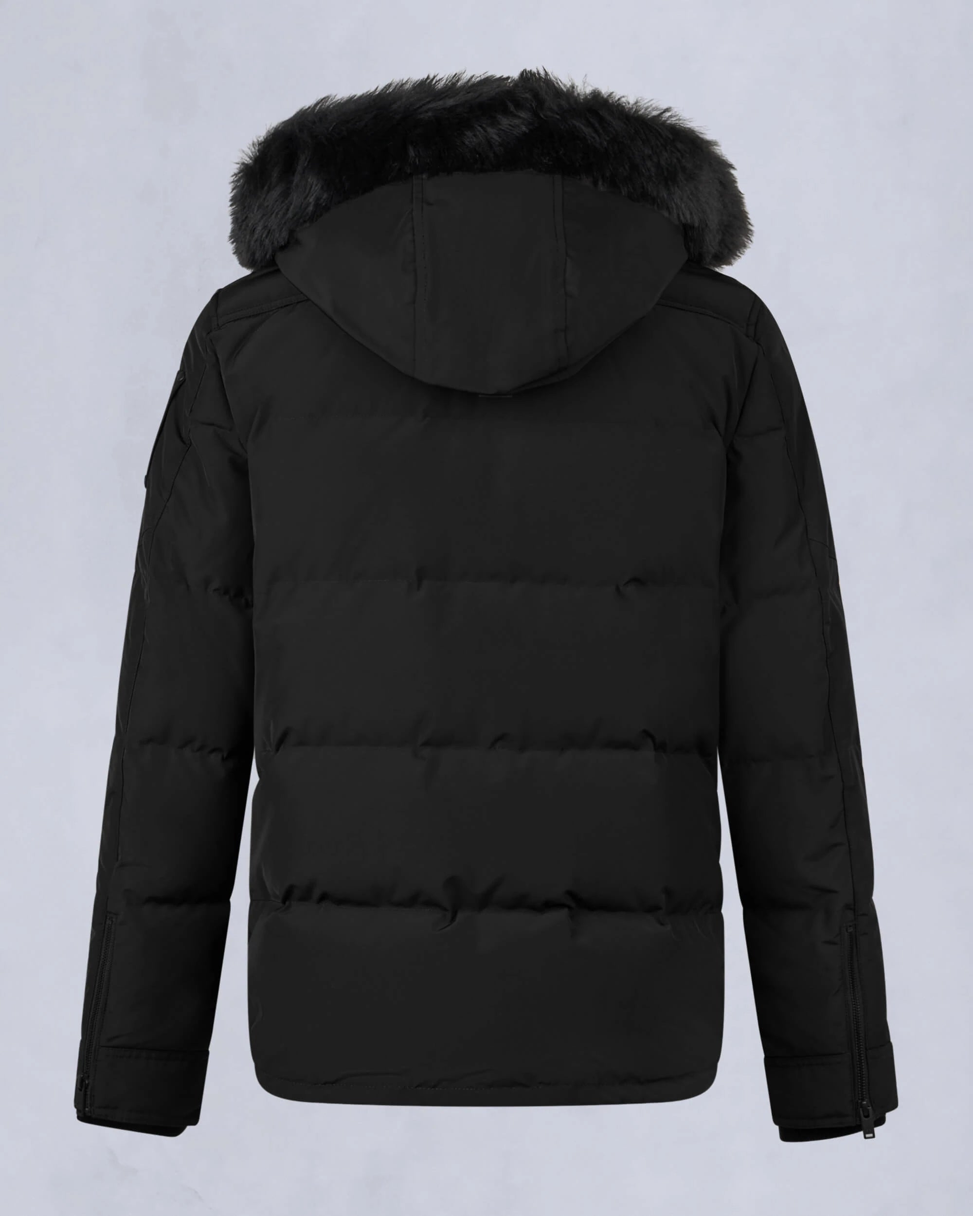MOOSE KNUCKLE ONYX ROUND ISLAND SHEARLING DOWN JACKET