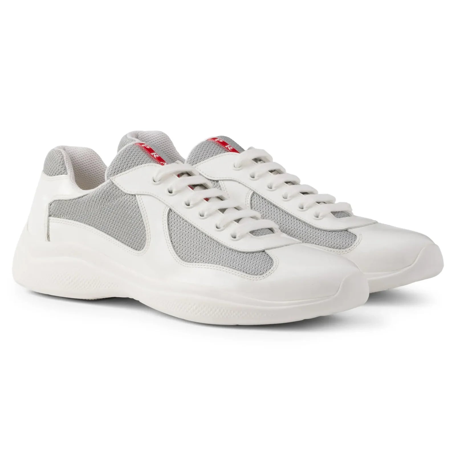 Prada Americas Cup Patent White Sneaker