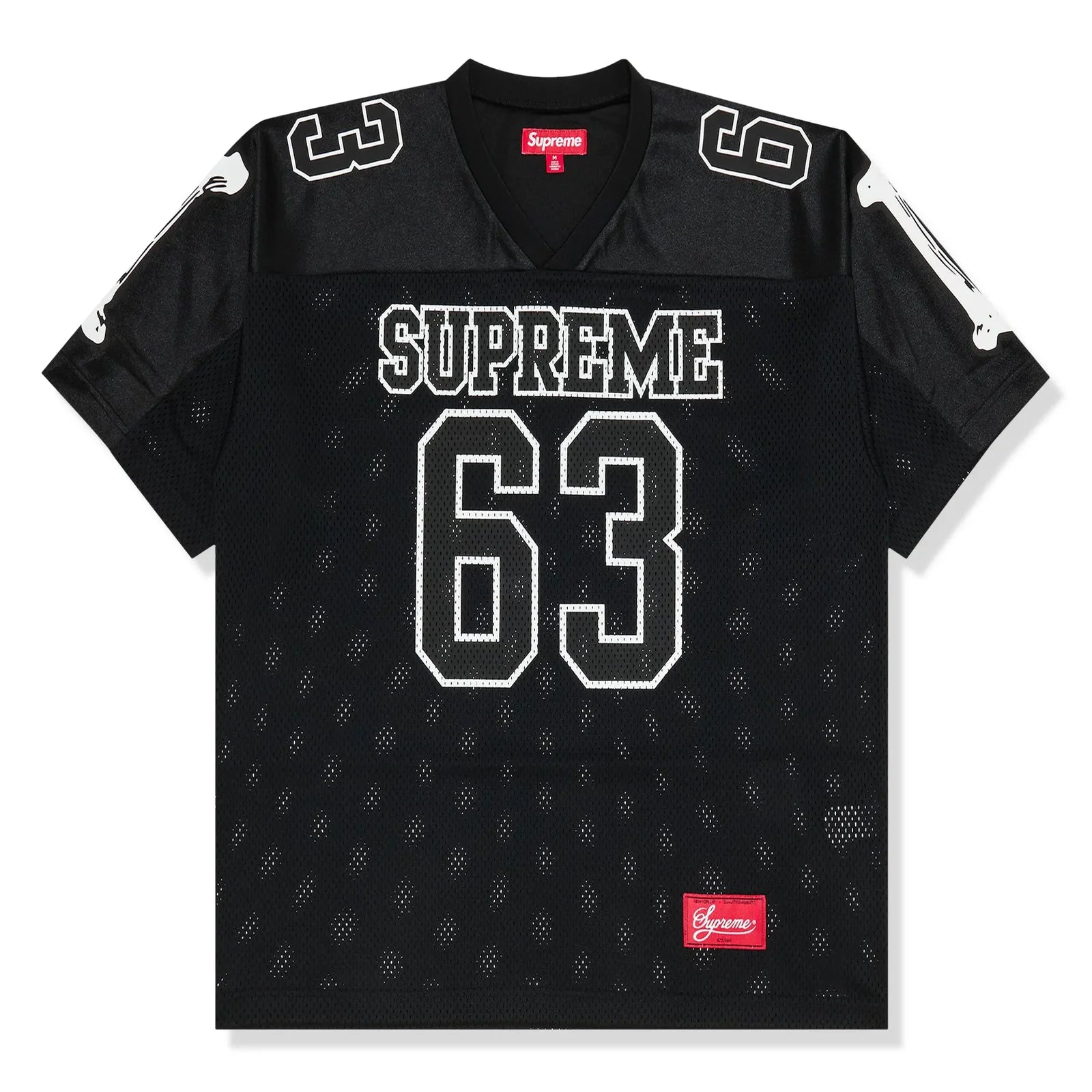 Supreme Bones Black Football Jersey (FW25)