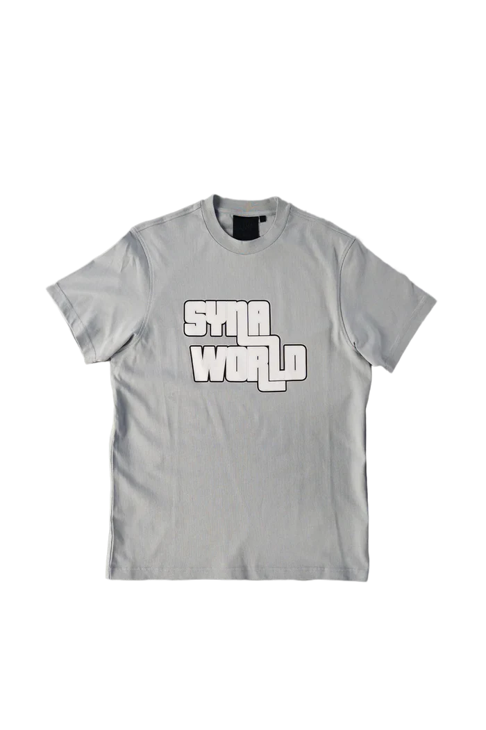 SYNAWORLD 'GTA LOGO' TEE - GREY