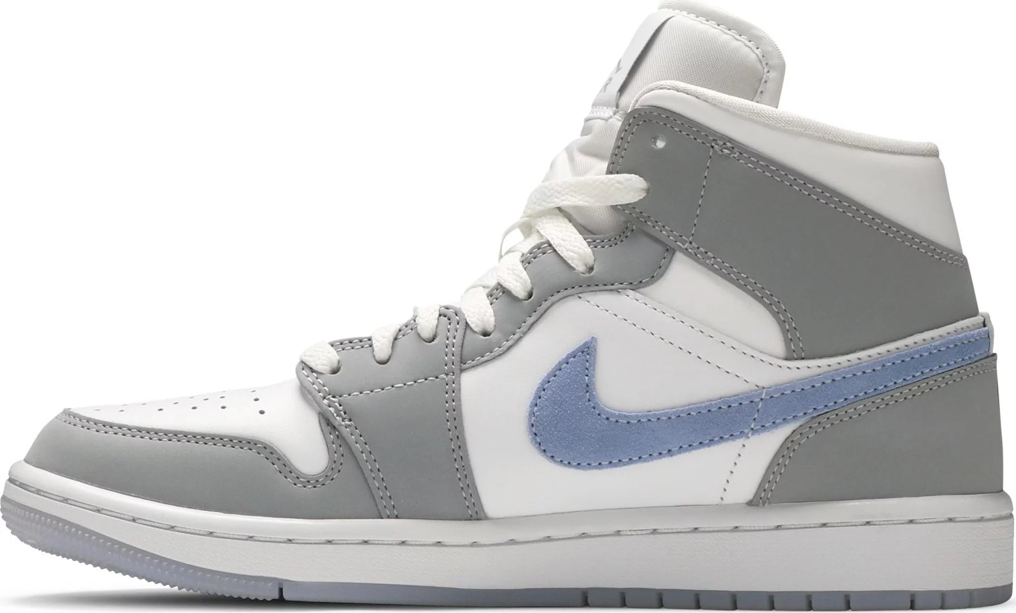 Wmns Air Jordan 1 Mid 'Wolf Grey Aluminum'