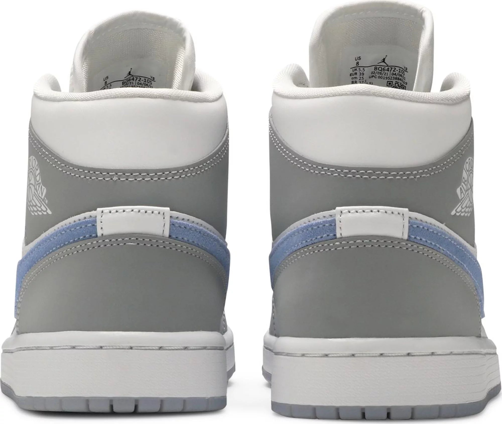 Wmns Air Jordan 1 Mid 'Wolf Grey Aluminum'