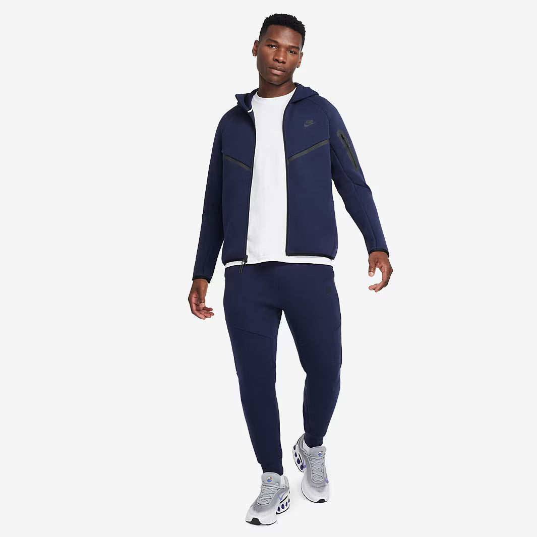 Nike Tech Fleece Full Zip Hoodie & Joggers Set Obsidian/Black 2025