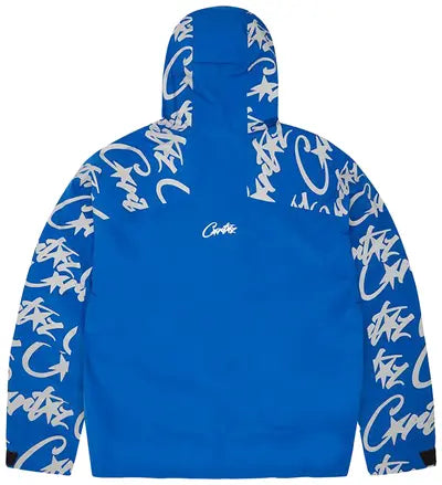 Corteiz Elitework Waterproof Shell Jacket - Royal Blue