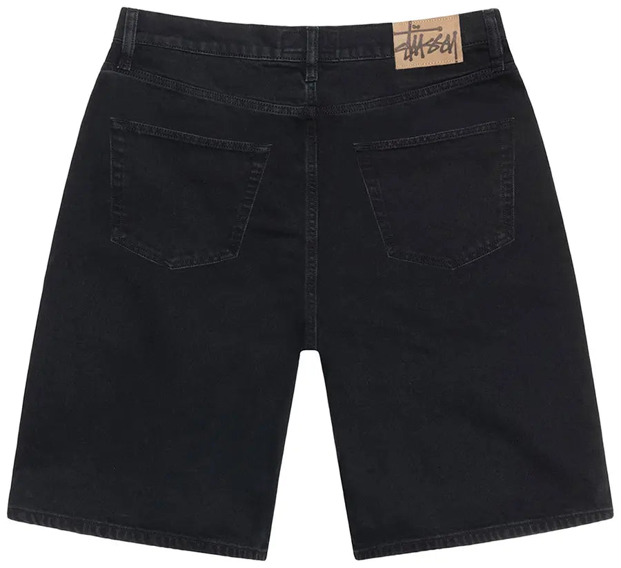 Stussy Men's Black Big Ol Denim Shorts "Blac" 112296 Blac"
