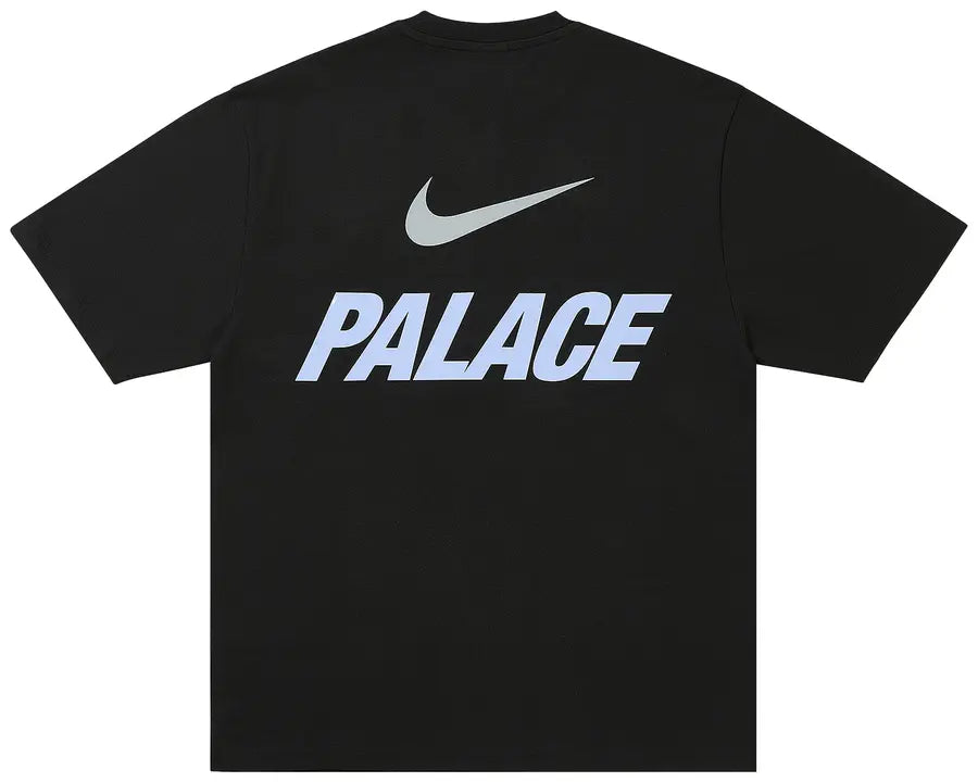 Palace x Nike Font Swoosh T-Shirt 'Black'