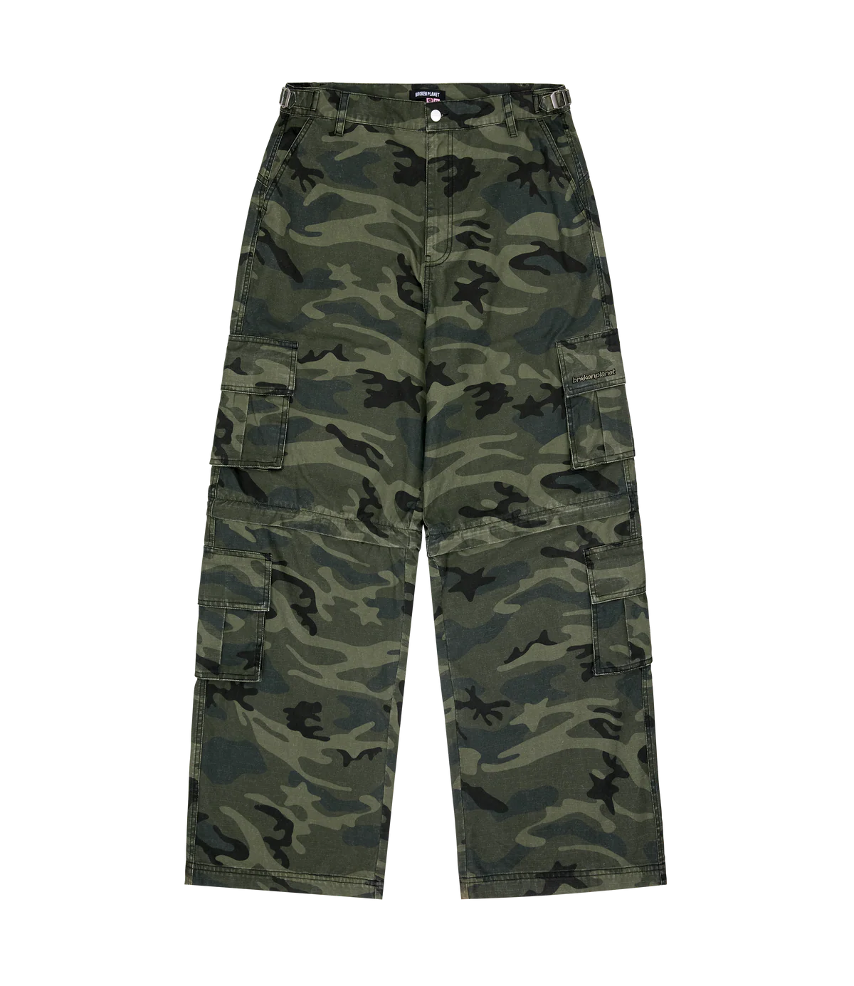 Broken 2-in-1 Star Camo Cargo Pants/Shorts - Star Camo Green