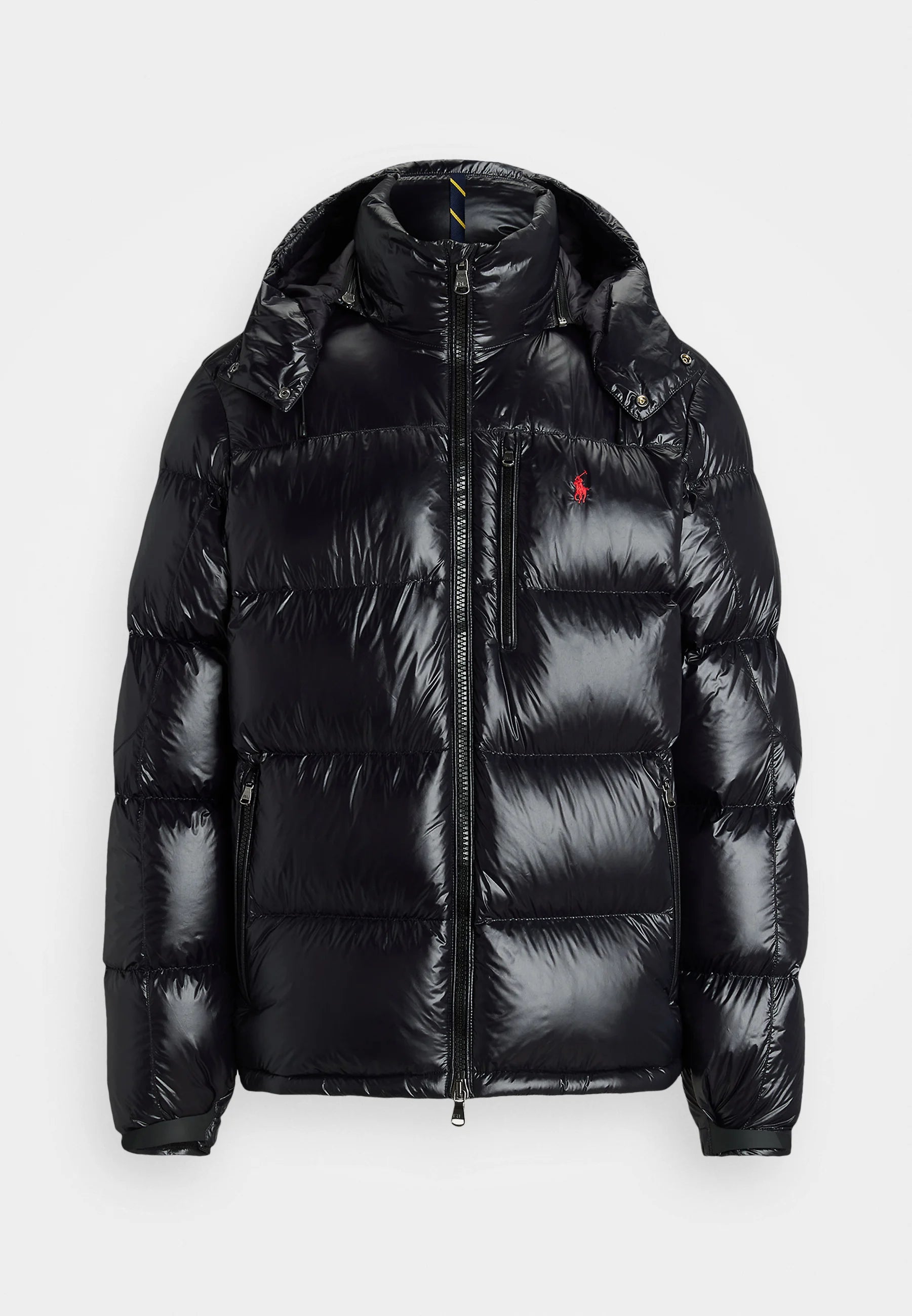 POLO RALPH LAUREN GORHAM GLOSSED DOWN JACKET - BLACK