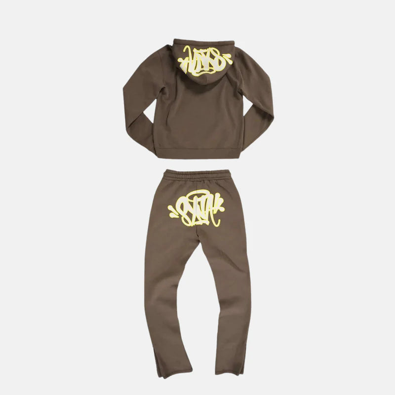 SYNA LOGO TRACKSUIT - BROWN