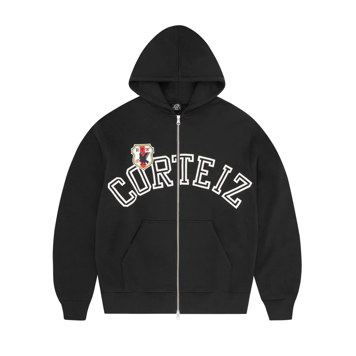 ARCH SHIELD ZIP HOODIE [BLACK]