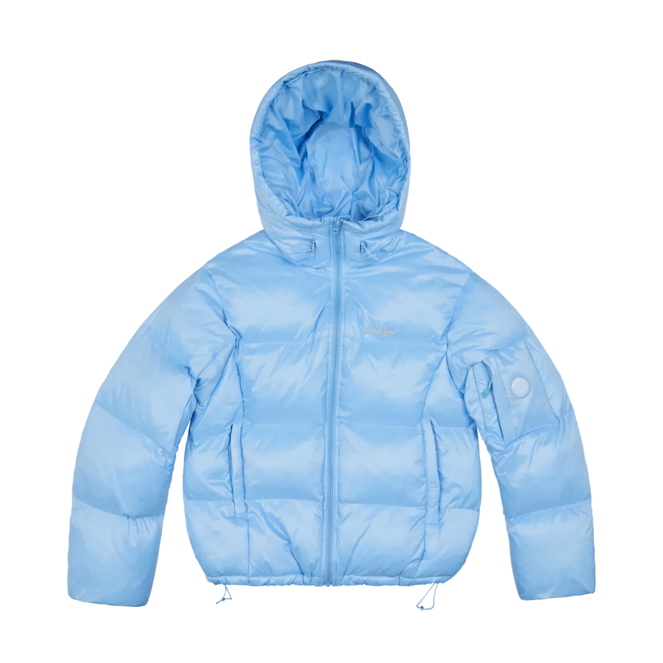 Broken Planet Black Puffer Jacket - Sky Blue