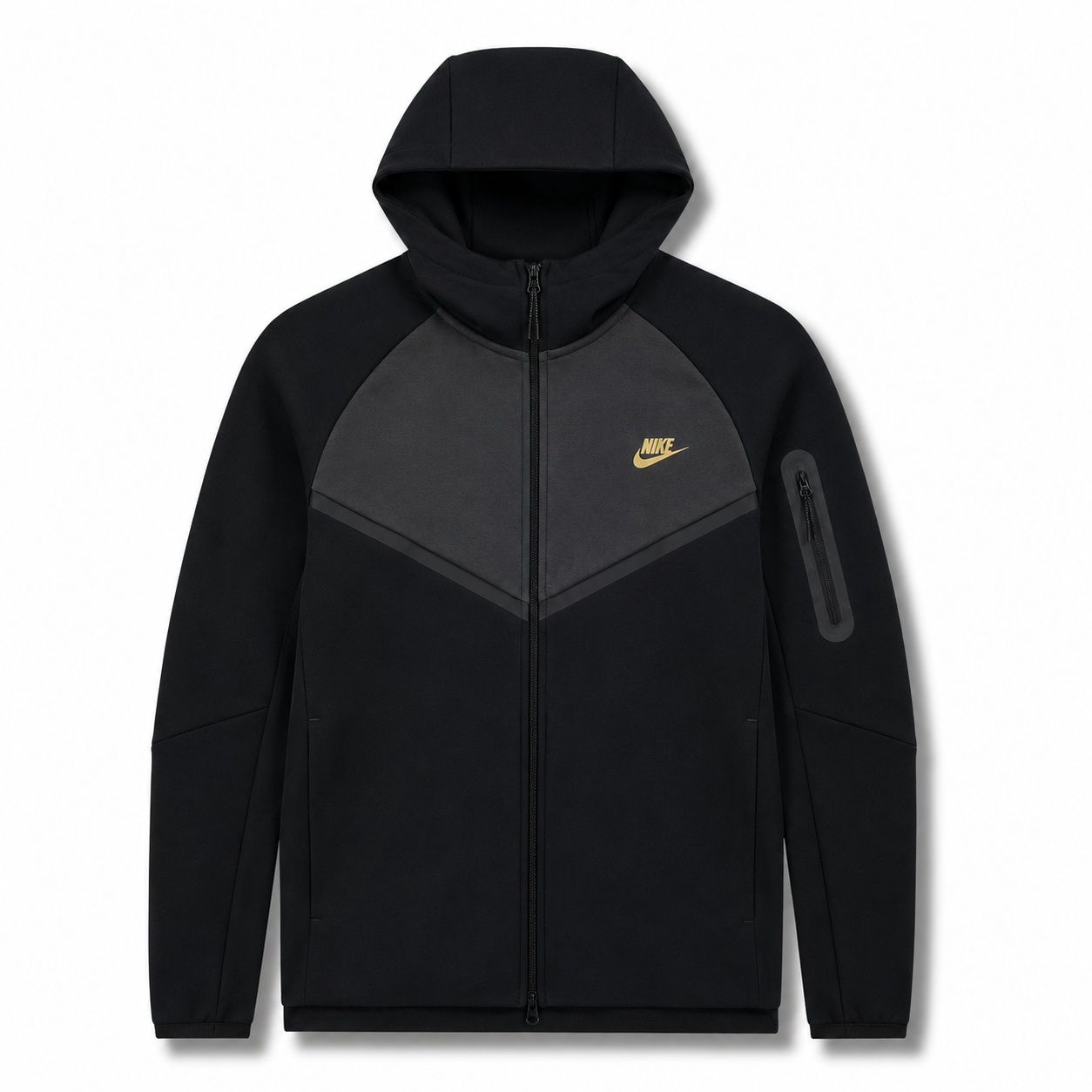 Nike Tech Fleece Full-Zip Hoodie Black/Synthetics 2025