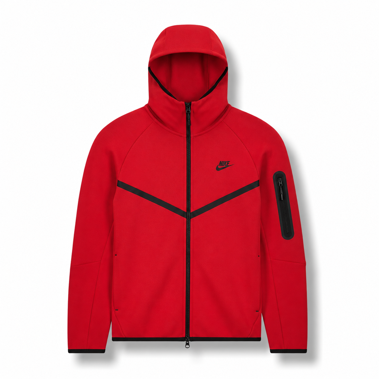 Nike Tech Fleece Full-Zip Hoodie Gym Red/Black 2025