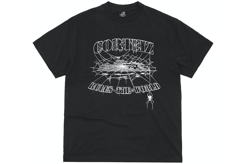 Corteiz Web Alcatraz Tee - Black