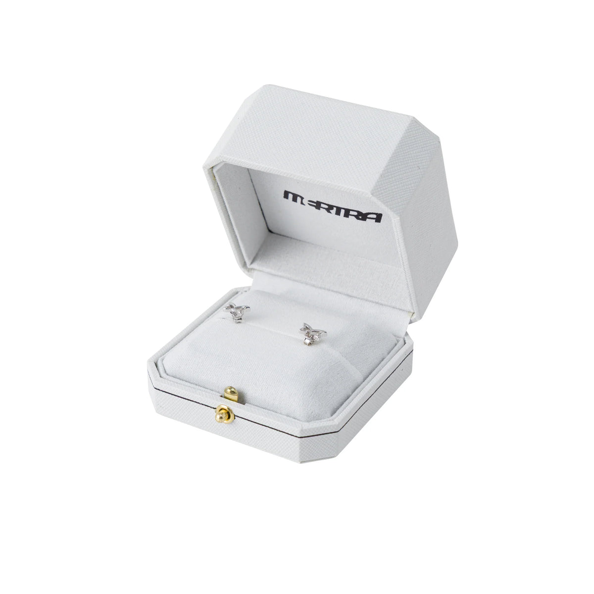 MERTRA LOGO STUD EARRINGS (SILVER)