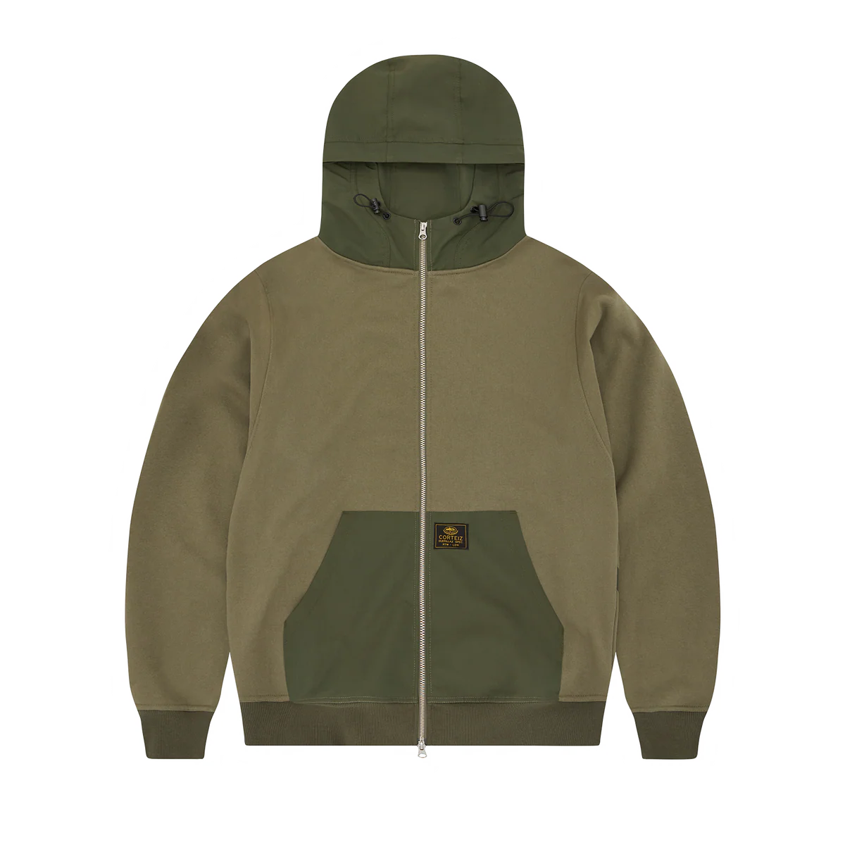 GUERILLAZ RIPSTOP ZIP HOODIE [OLIVE]