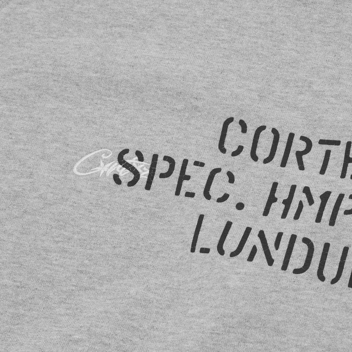 CORTEIZ HMP STENCIL CREWNECK [LIGHT HEATHER]