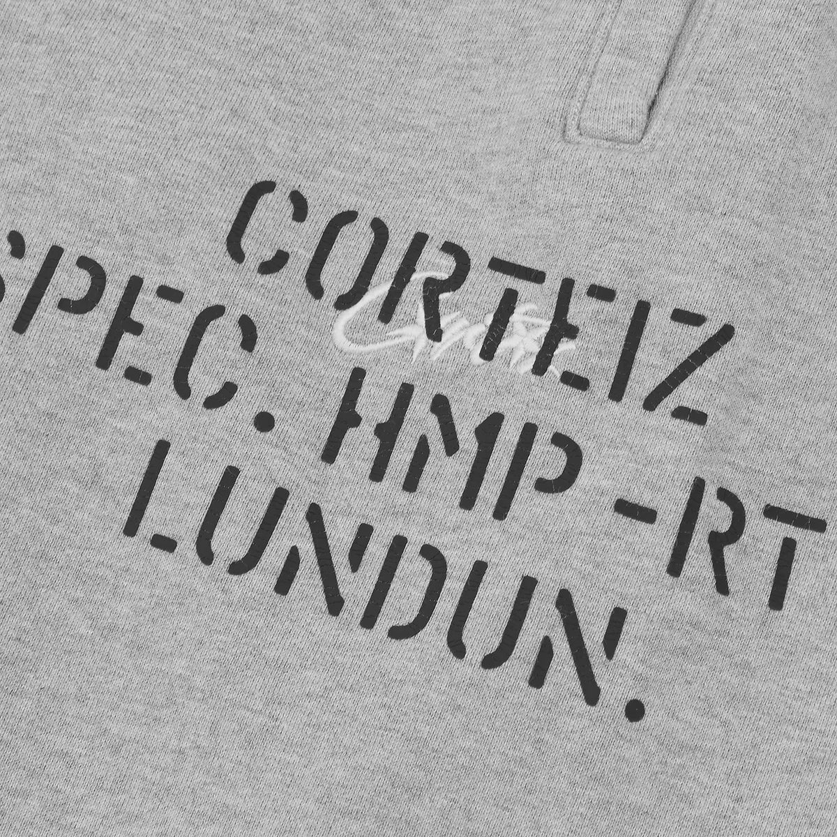 CORTEIZ HMP STENCIL OPEN HEM SWEATPANT [LIGHT HEATHER]