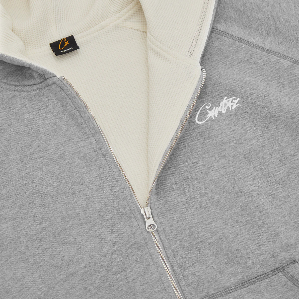 Corteiz HMP THERMAL ZIP HOODIE [HEATHER GREY]