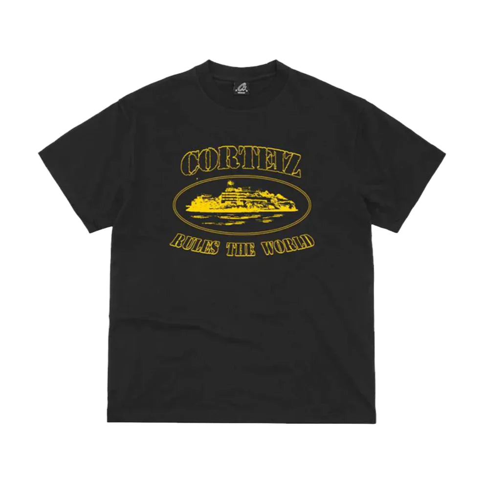 CORTEIZ RTW GLOW IN THE DARK OG ALACTRAZ T-SHIRT - BLACK