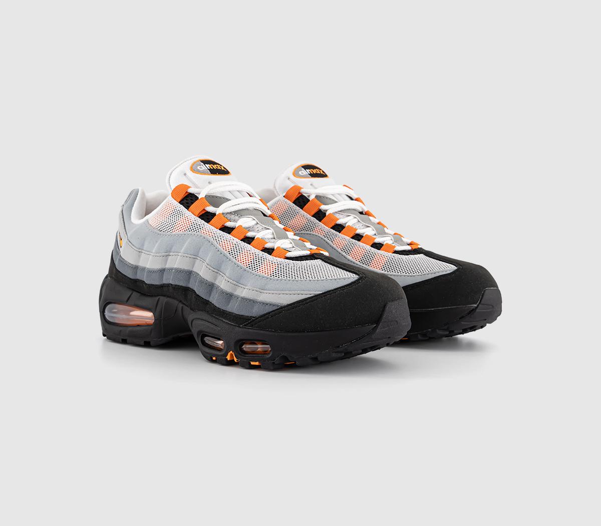 NIKE AIR MAX 95 OG Black Bright Mandarin Cool Grey