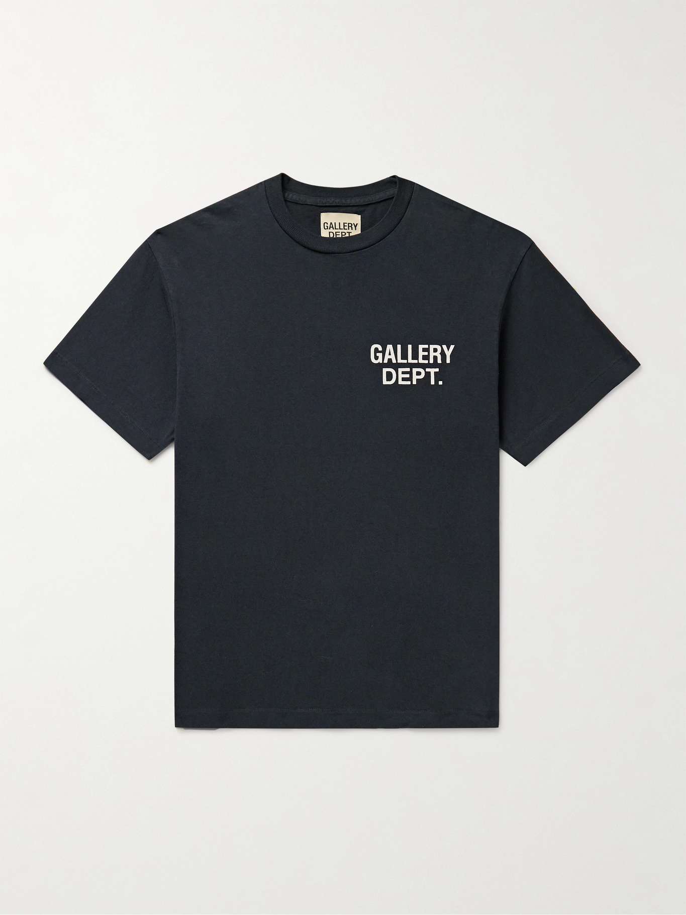 GALLERY DEPT Logo-Print Cotton-Jersey T-Shirt - Black