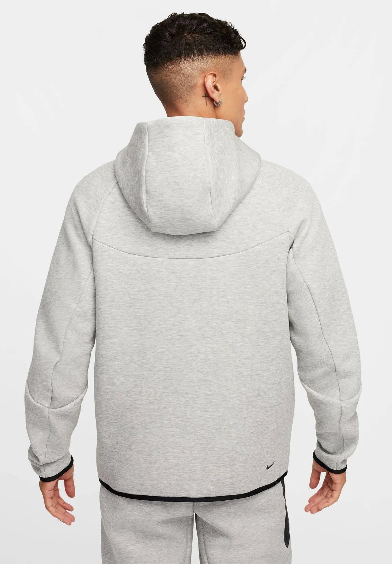 Nike Tech Fleece Full Zip Hoodie & Joggers Set Grey 2025