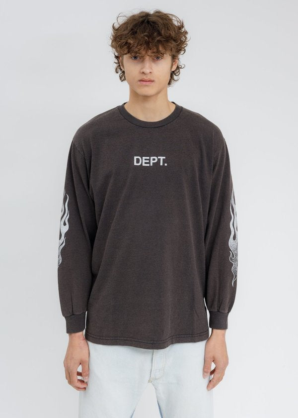 Gallery Dept. Flames L/S T-Shirt
Black