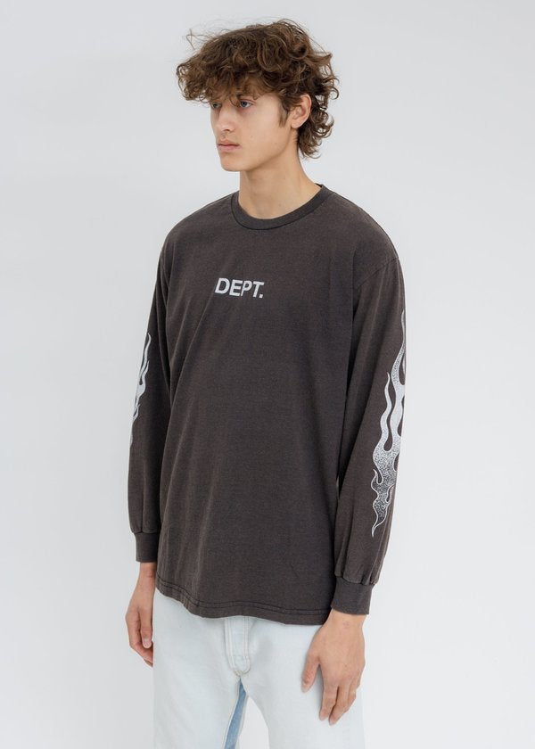 Gallery Dept. Flames L/S T-Shirt
Black