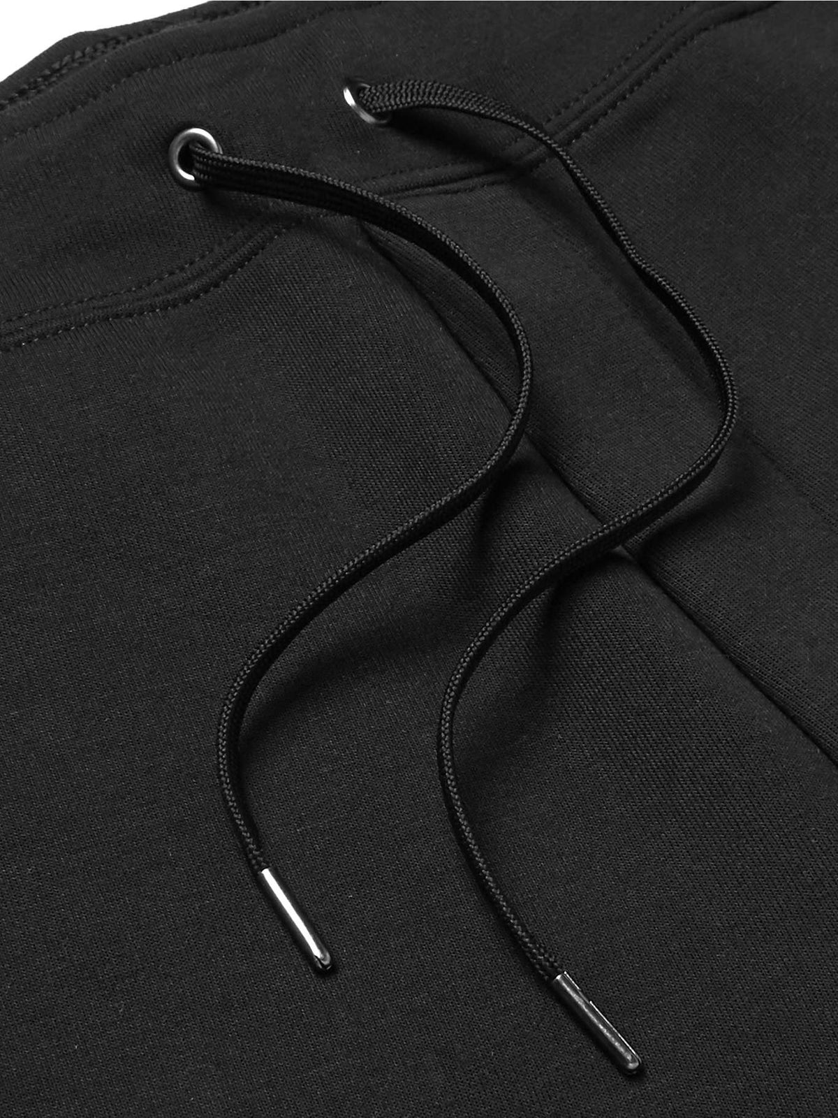 POLO RALPH LAUREN CUFFED LOGO TECH JOGGING BOTTOMS - BLACK