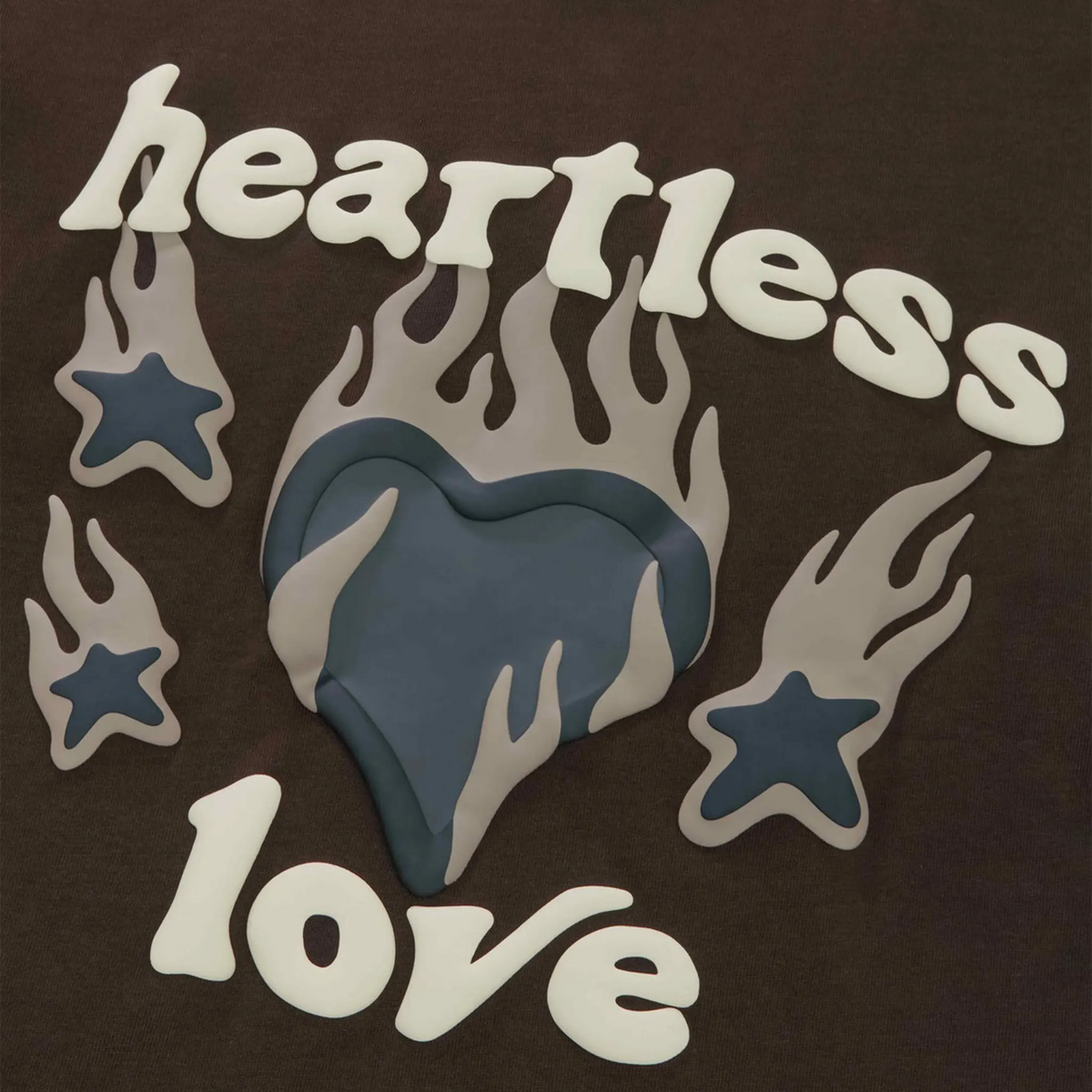 Broken Planet Heartless Love Mocha Brown T Shirt