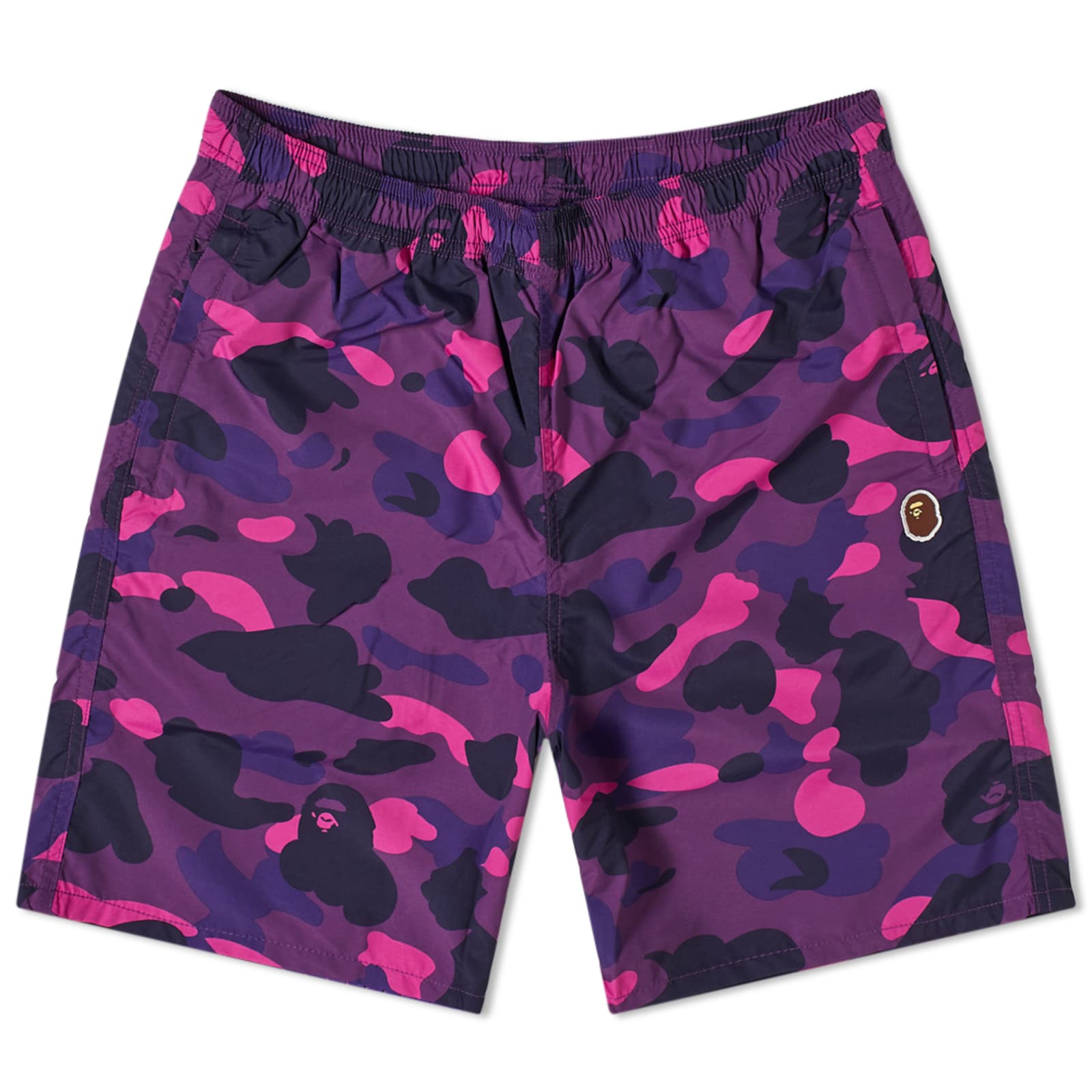 Bape Colour Camo Beach Shorts Purple