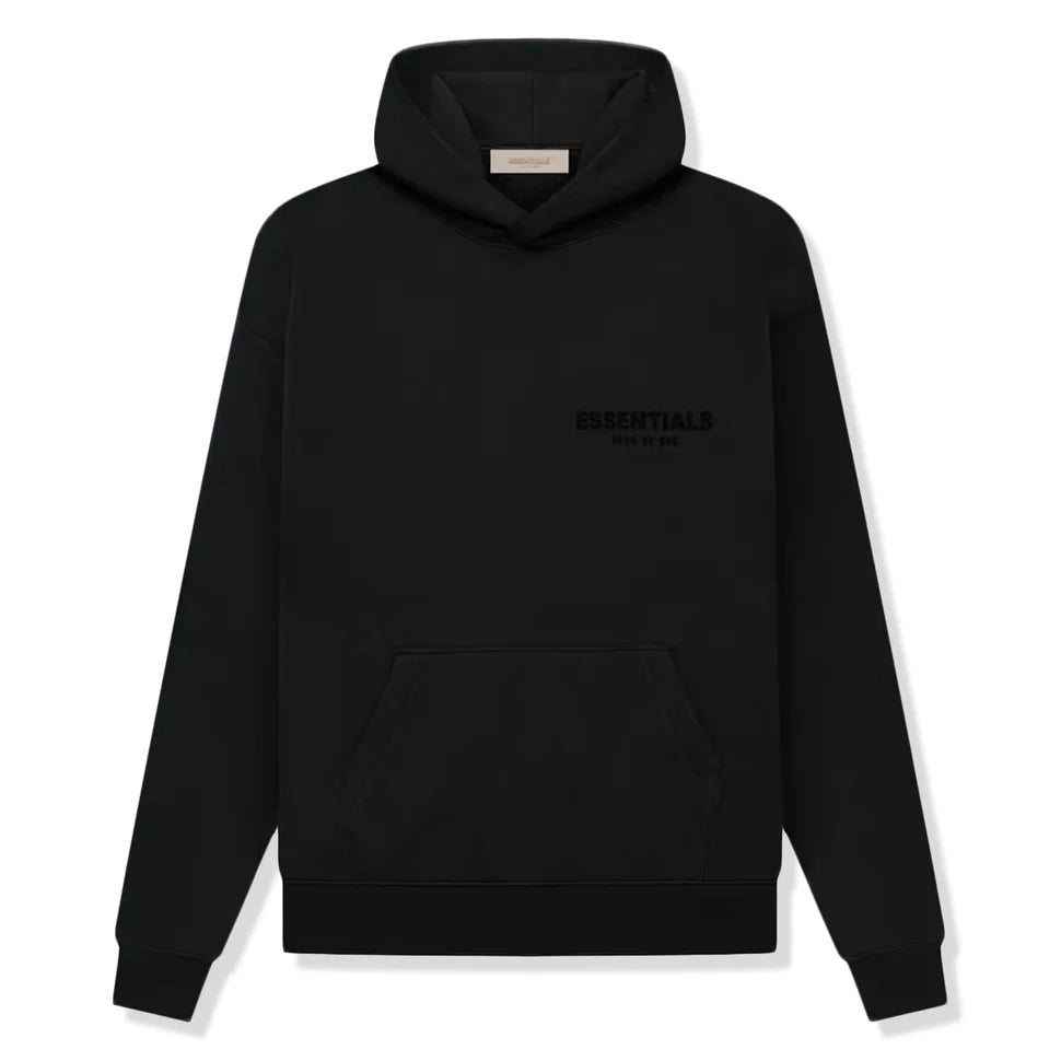 FEAR OF GOD ESSENTIALS BLACK HOODIE (SS22)