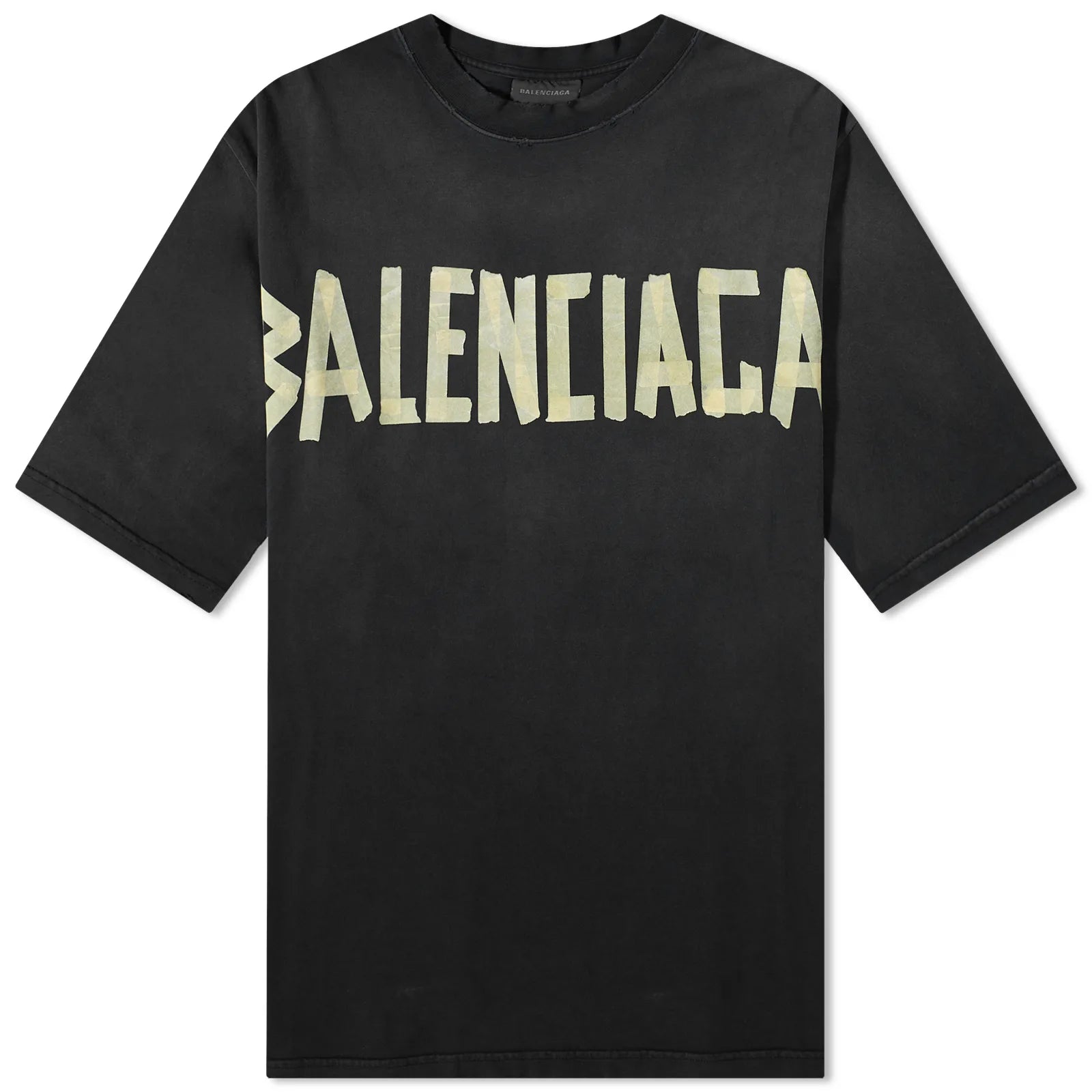 BALENCIAGA TAPE TYPE T-SHIRT WASHED BLACK