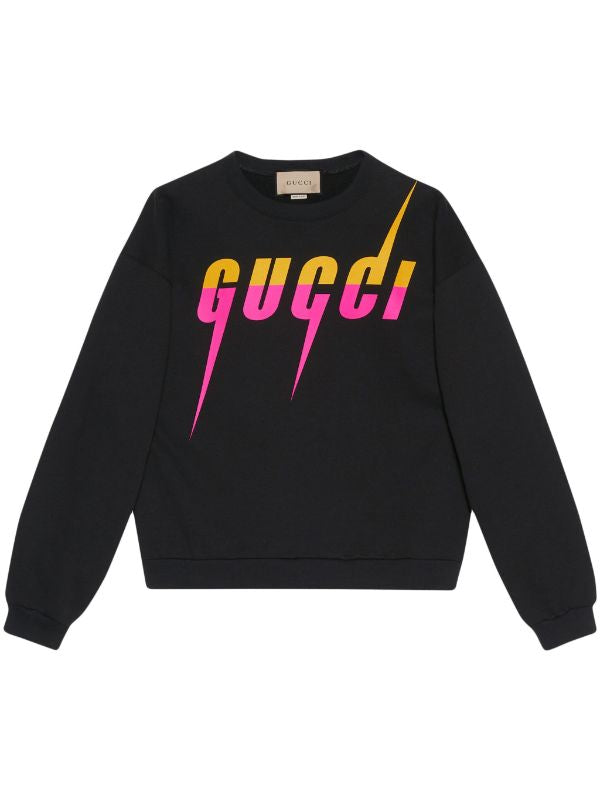 Gucci Blade logo-print cotton sweatshirt