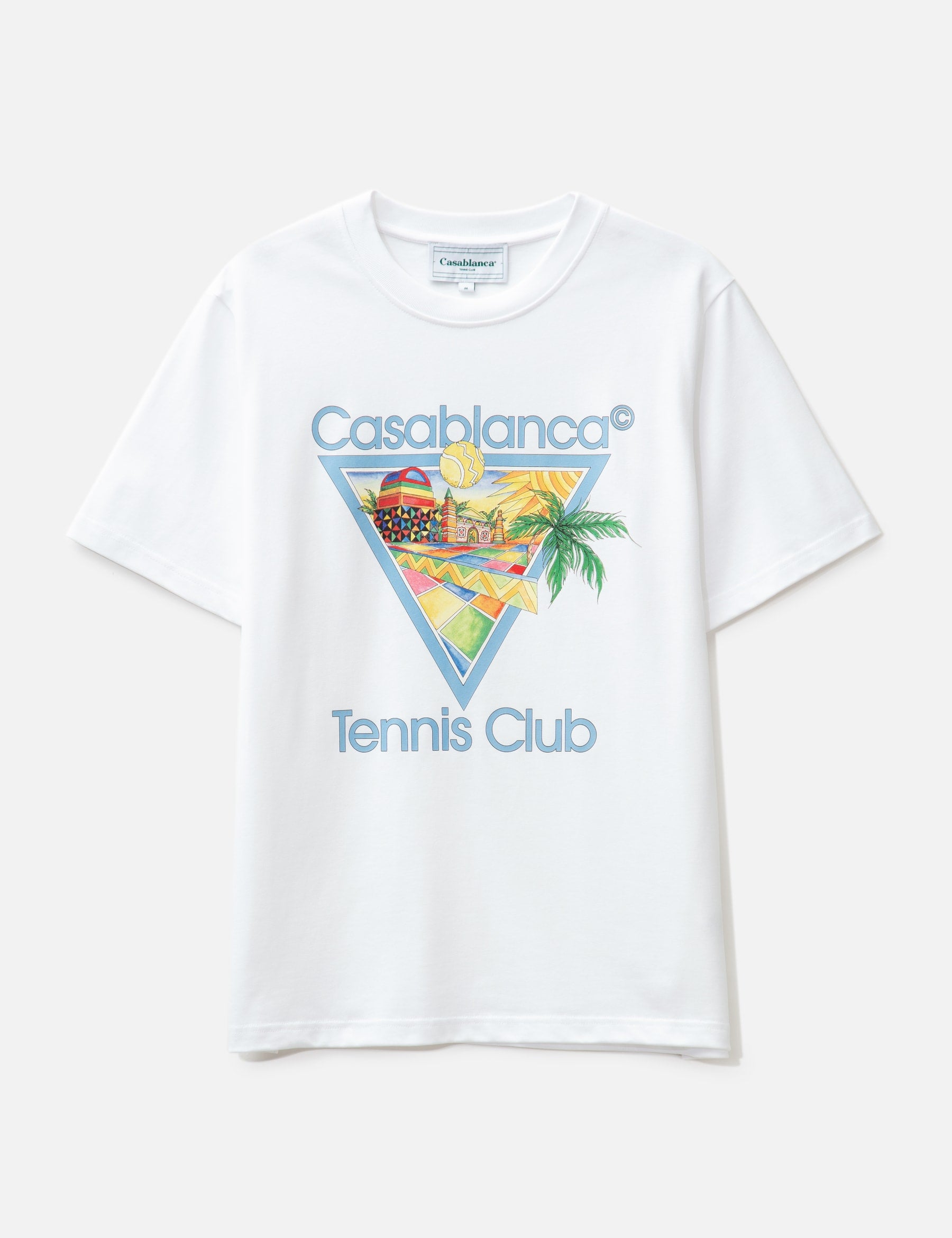 Casablanca Afro Cubism Tennis Club White T Shirt