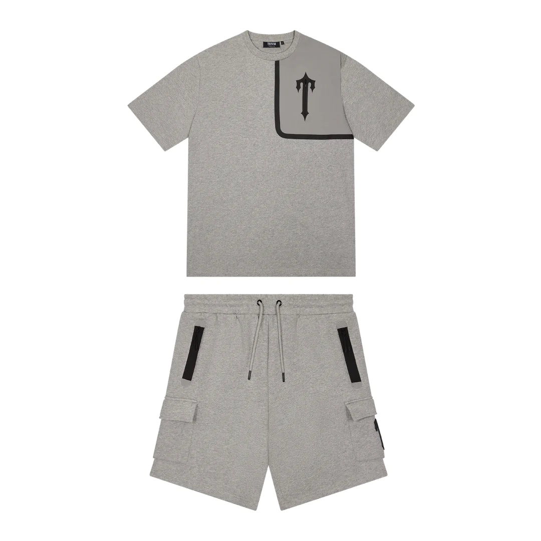 Irongate T Tech Zip Short Set Grey