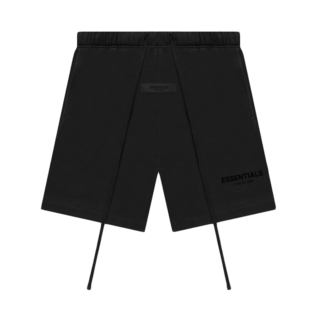 FEAR OF GOD ESSENTIALS BLACK SHORTS (SS22)