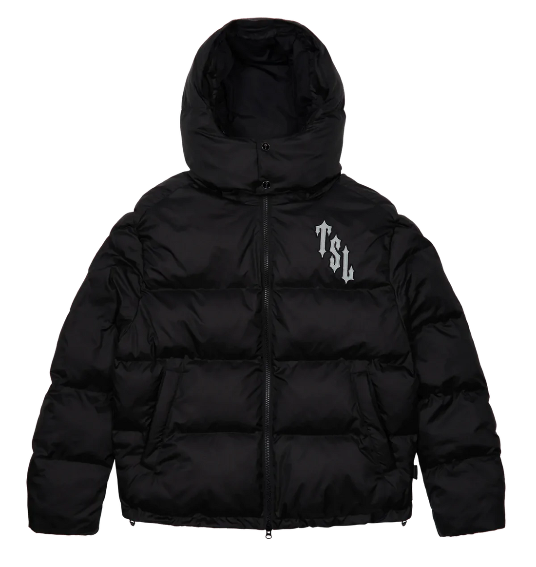TRAPSTAR SHOOTERS HOODED PUFFER JACKET - BLACK / REFLECTIVE