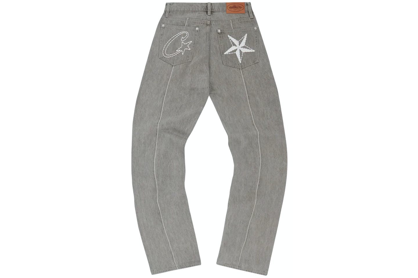 Corteiz C-Star Denim Jeans - Grey