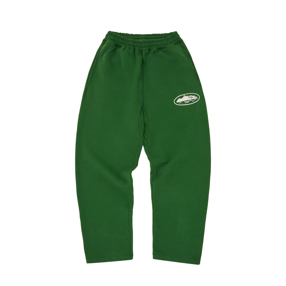 Corteiz ISLAND PUFF PRINT OPEN HEM SWEATPANT [GREEN]