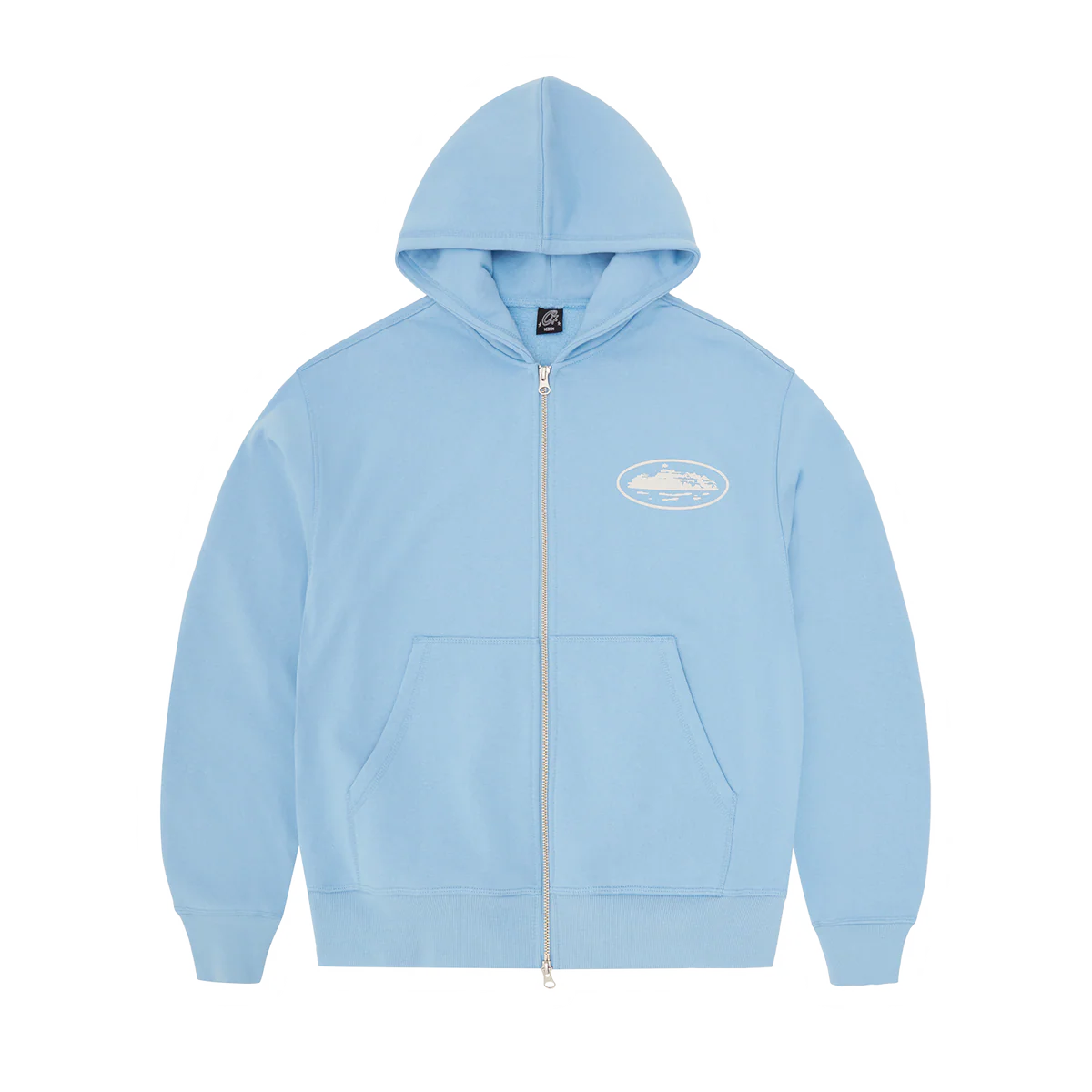 Corteiz ISLAND PUFF PRINT ZIP HOODIE [BABY BLUE]