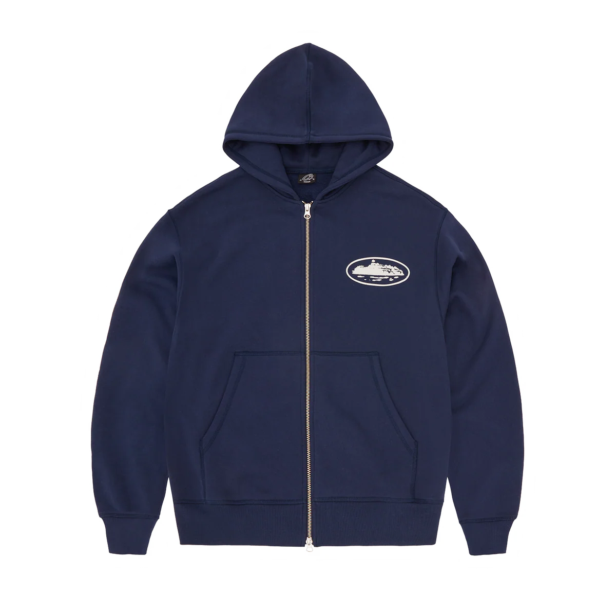 Corteiz ISLAND PUFF PRINT ZIP HOODIE [NAVY]
