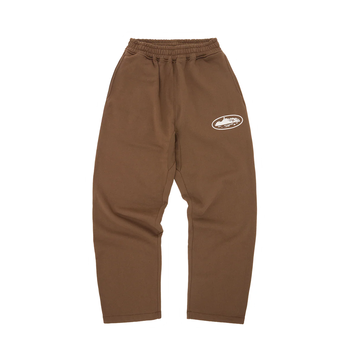 Corteiz ISLAND PUFF PRINT OPEN HEM SWEATPANT [BROWN]