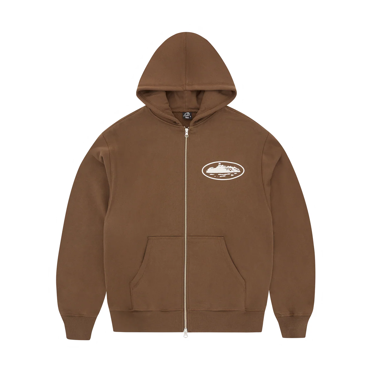 Corteiz ISLAND PUFF PRINT ZIP HOODIE [BROWN]