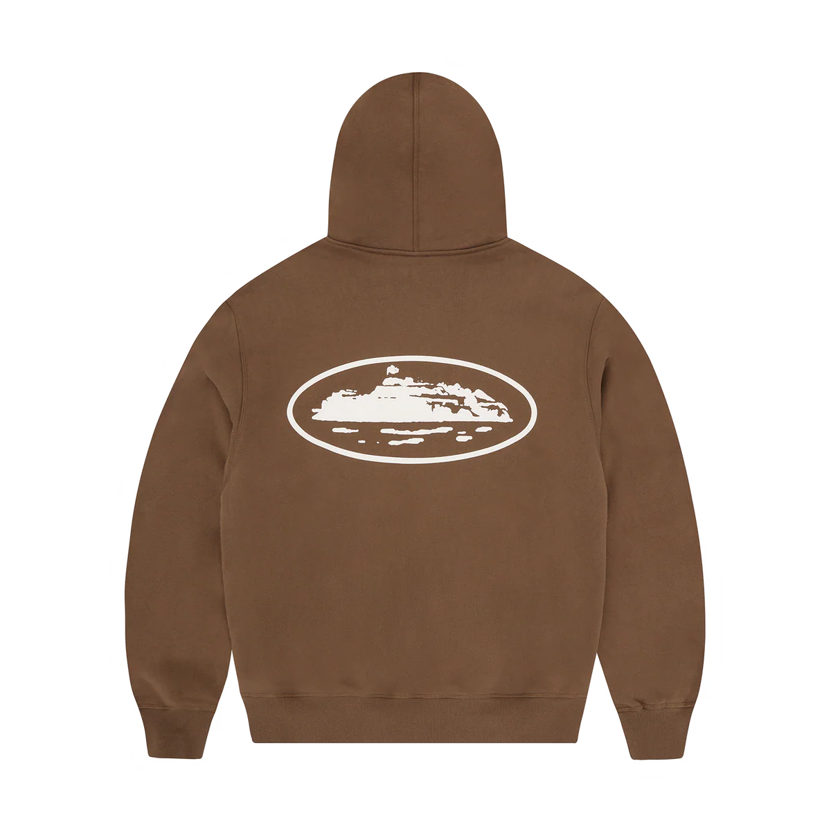 Corteiz ISLAND PUFF PRINT ZIP HOODIE [BROWN]