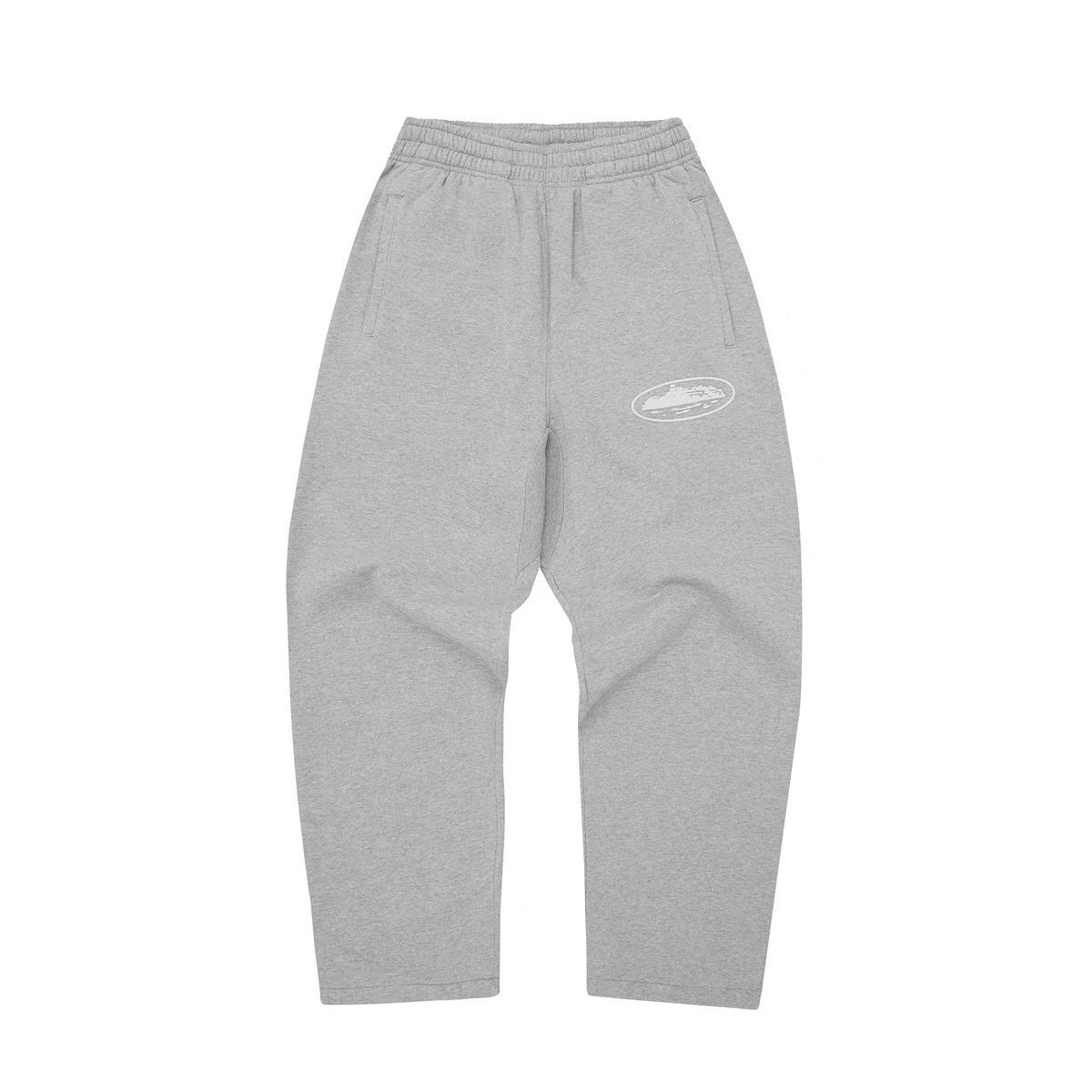 Corteiz ISLAND PUFF PRINT OPEN HEM SWEATPANT [HEATHER GREY]